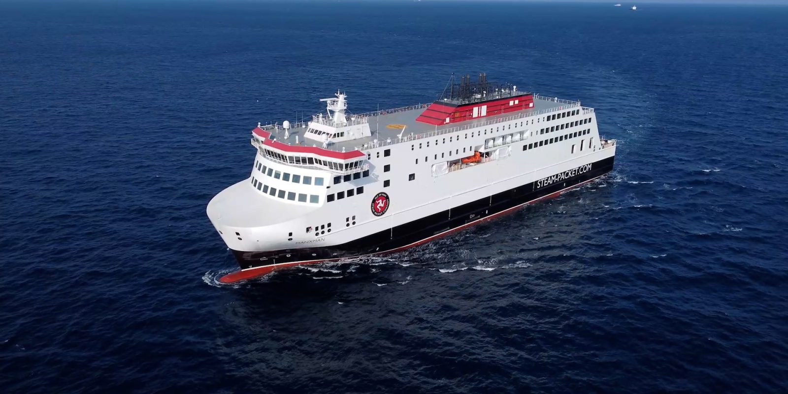 Steam Packet ferry at sea